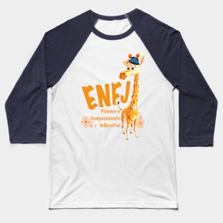 ENFJ Teacher, Giraffe Baseball T-Shirt